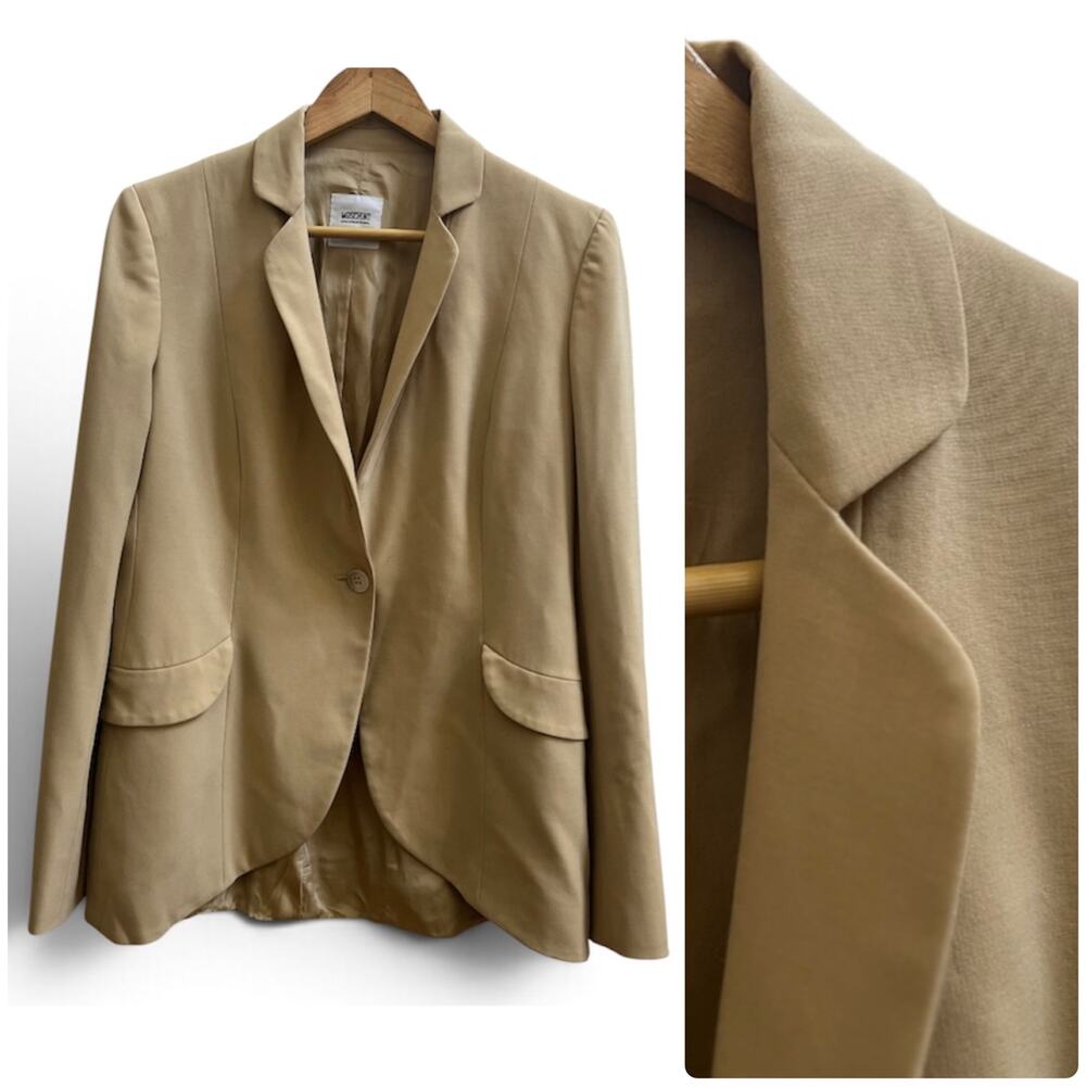 Vintage Moschino Cheap Chic Imperfection Wool Blend Tailor Button Blazer US 12